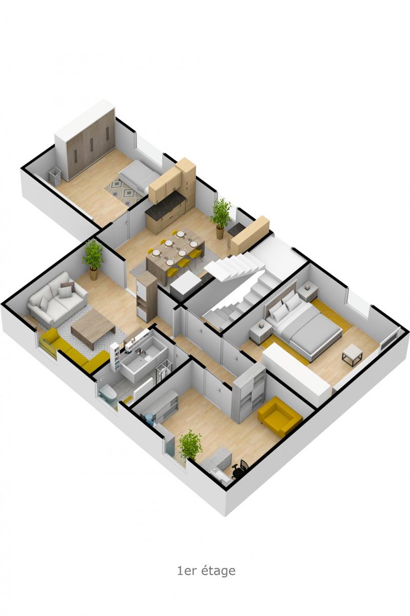 Photo 3 sur 4 pour Maison de huit chambres à Bomal sur Ourthe