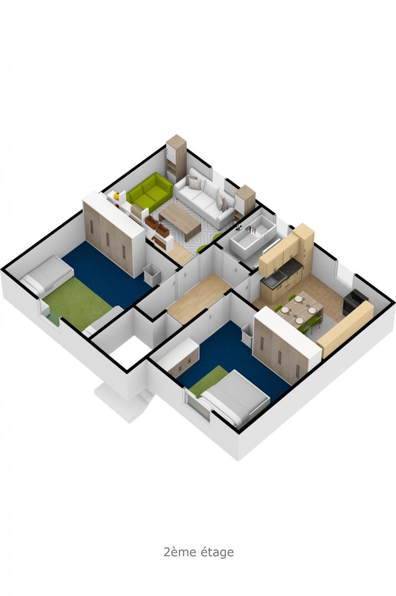 Photo 4 sur 4 pour Maison de huit chambres à Bomal sur Ourthe